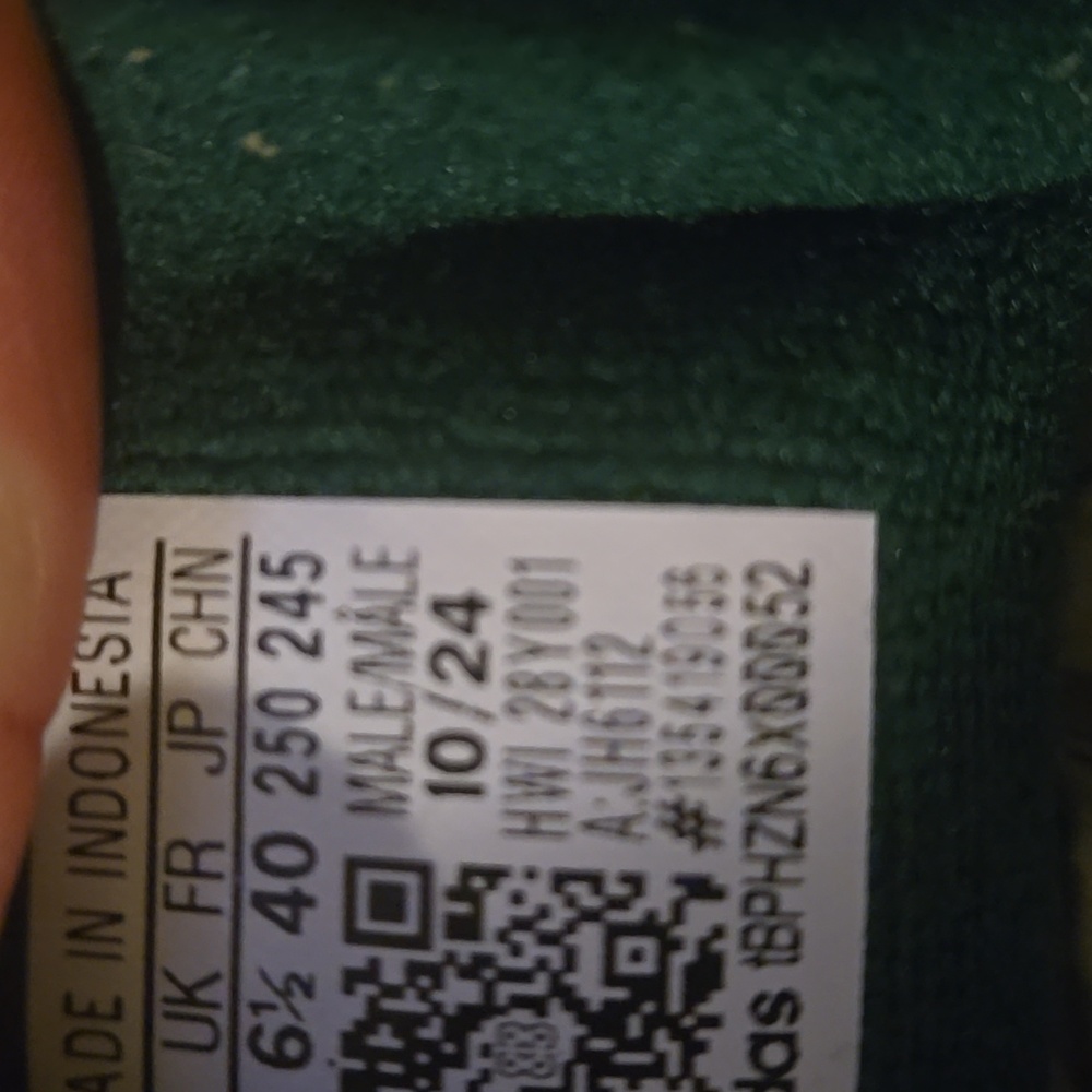 Adidas Advantage 2 0 Green Suede with Gum Sole Mens Size 7 NWT - Picture 7 of 8